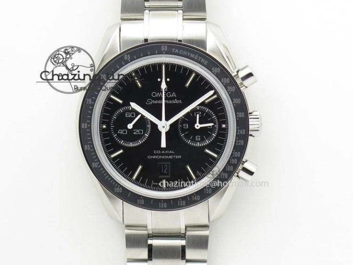 0427 Planet Ocean 45mm GMT DLC RG JHF Best Edition Black Dial On Leather Strap A Soft 8193